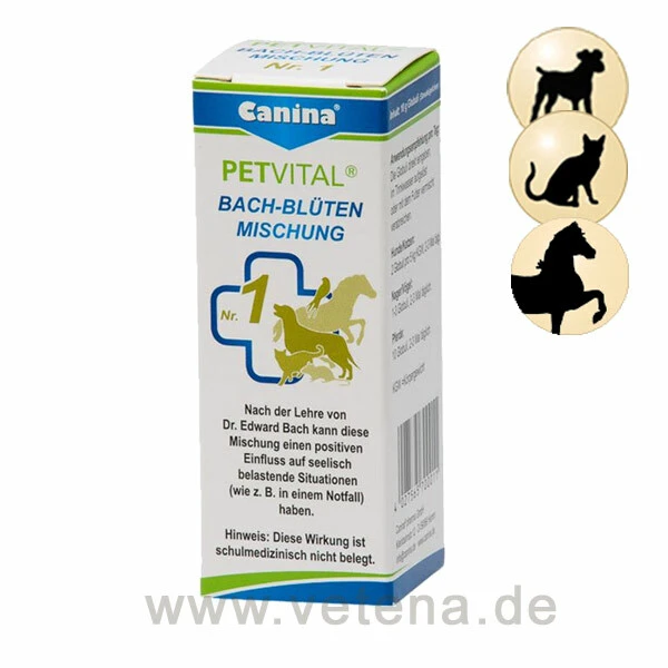 Canina PETVITAL Bachblüten Nr. 1 Notfall 3 Canina PETVITAL Bachblüten Nr. 1 Notfall