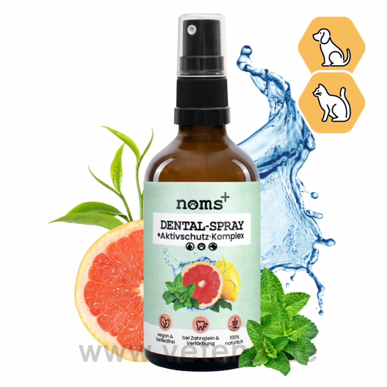 Noms+ Dental-Spray Für Hunde & Katzen 3 Noms+ Dental-Spray Für Hunde & Katzen