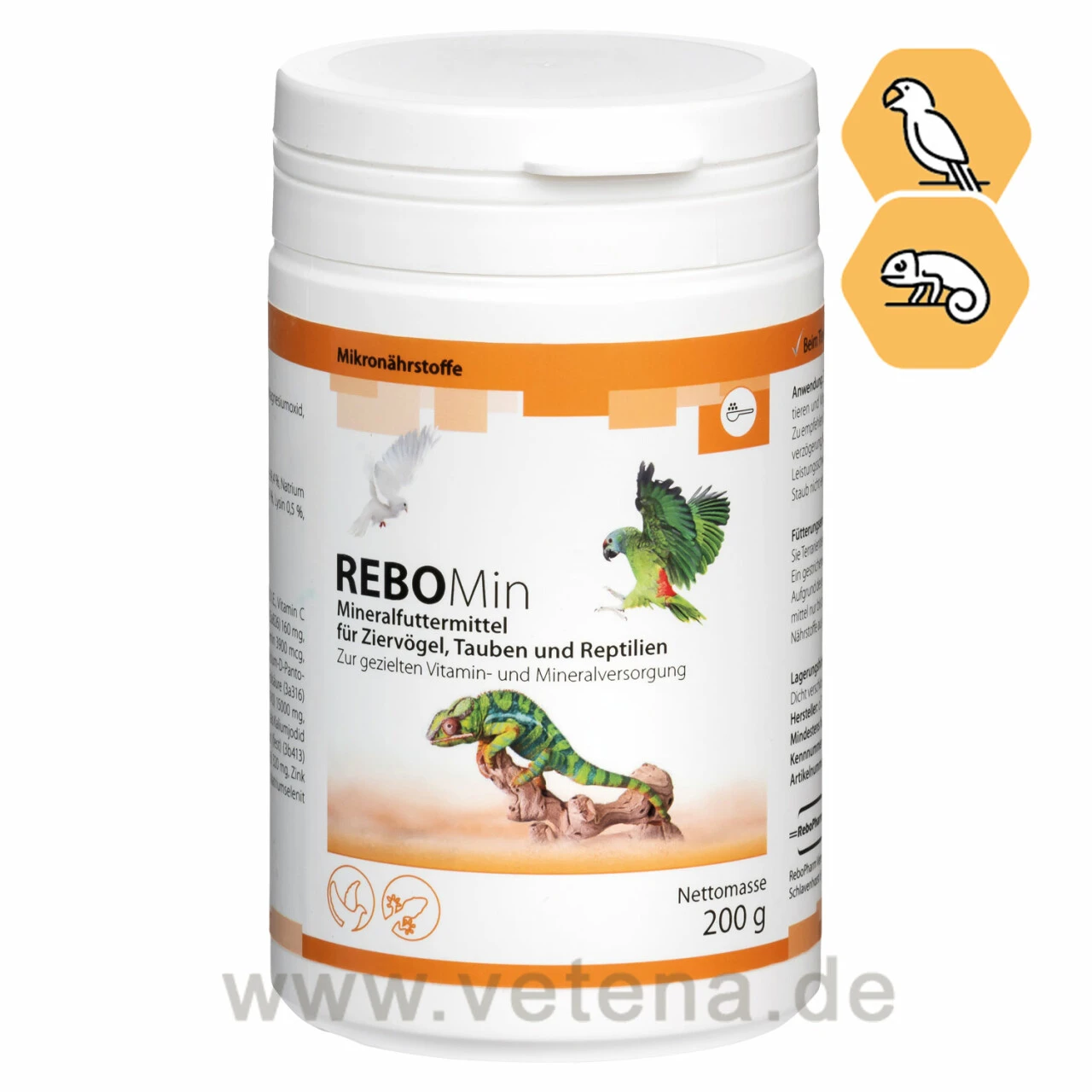 ReboVet REBOMin Für Vögel & Reptilien 3 ReboVet REBOMin Für Vögel & Reptilien